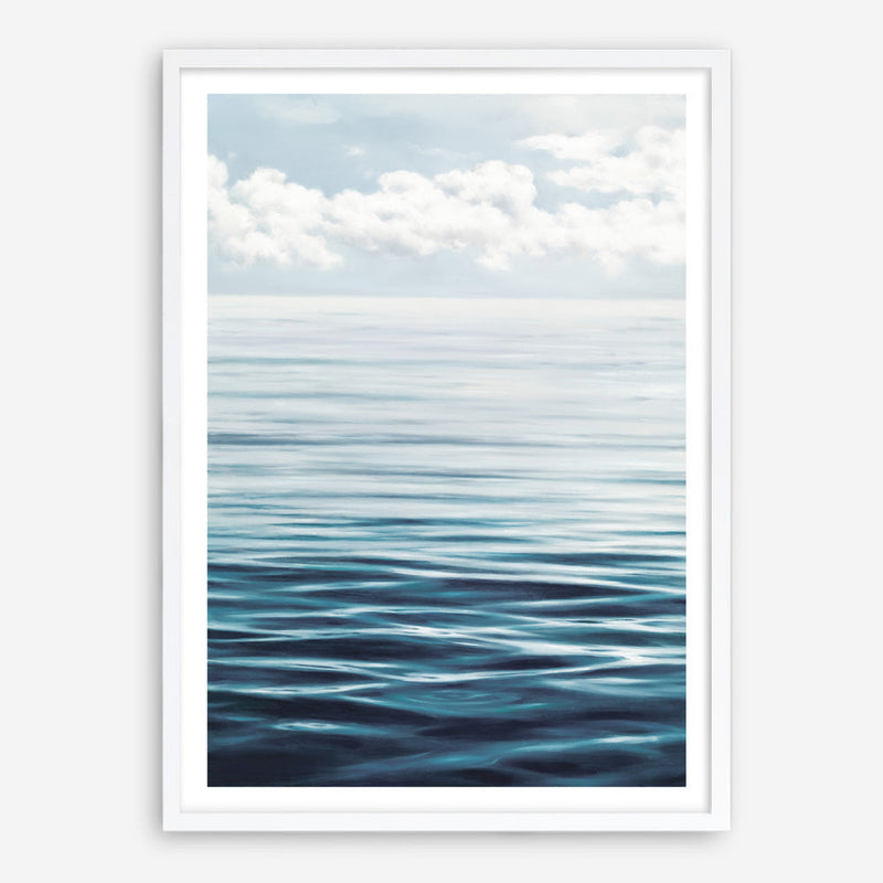 Shop Ocean Horizon Art Print a coastal themed painted wall art print from The Print Emporium wall artwork collection - Buy Australian made fine art painting style poster and framed prints for the home and your interior decor room, TPE-019-AP