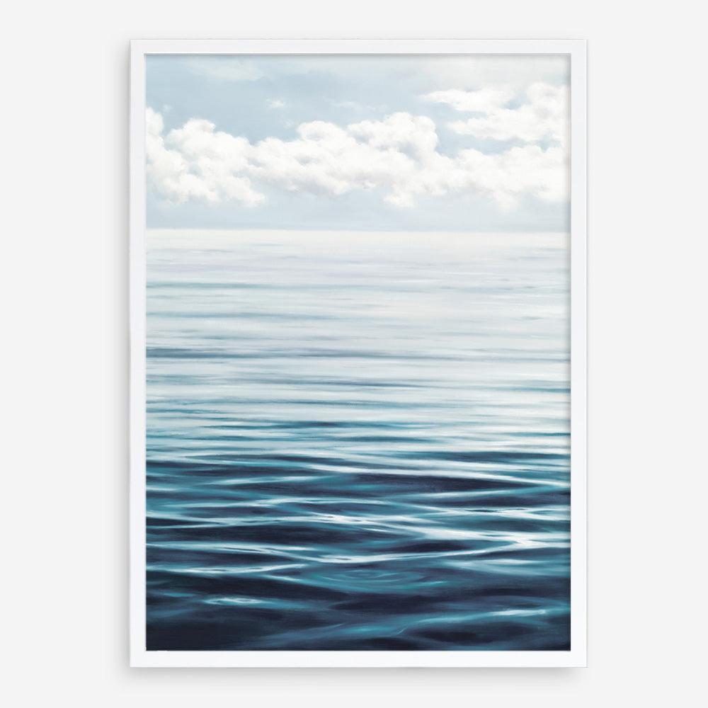 Shop Ocean Horizon Art Print a coastal themed painted wall art print from The Print Emporium wall artwork collection - Buy Australian made fine art painting style poster and framed prints for the home and your interior decor room, TPE-019-AP