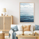 Shop Ocean Horizon Art Print a coastal themed painted wall art print from The Print Emporium wall artwork collection - Buy Australian made fine art painting style poster and framed prints for the home and your interior decor room, TPE-019-AP