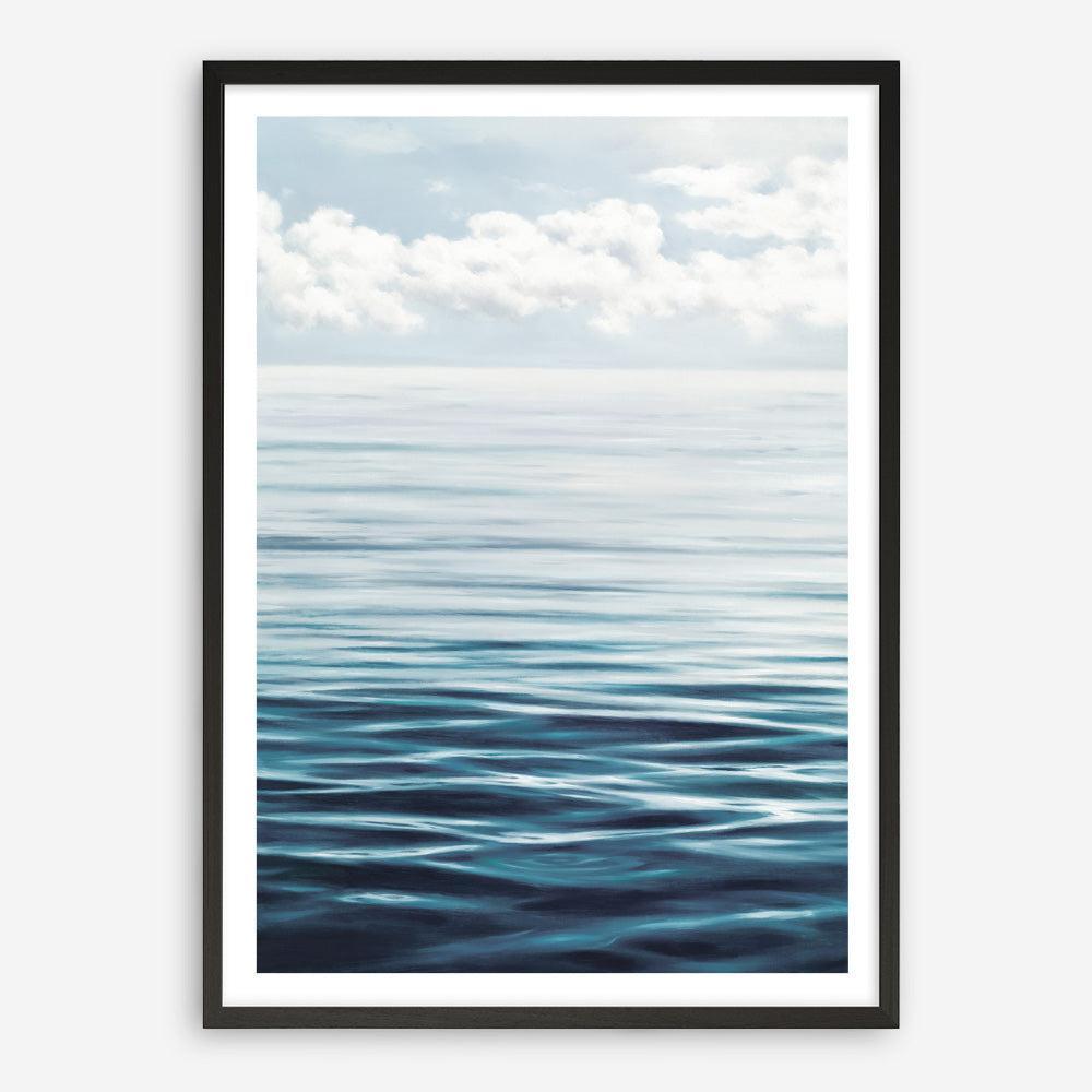 Shop Ocean Horizon Art Print a coastal themed painted wall art print from The Print Emporium wall artwork collection - Buy Australian made fine art painting style poster and framed prints for the home and your interior decor room, TPE-019-AP
