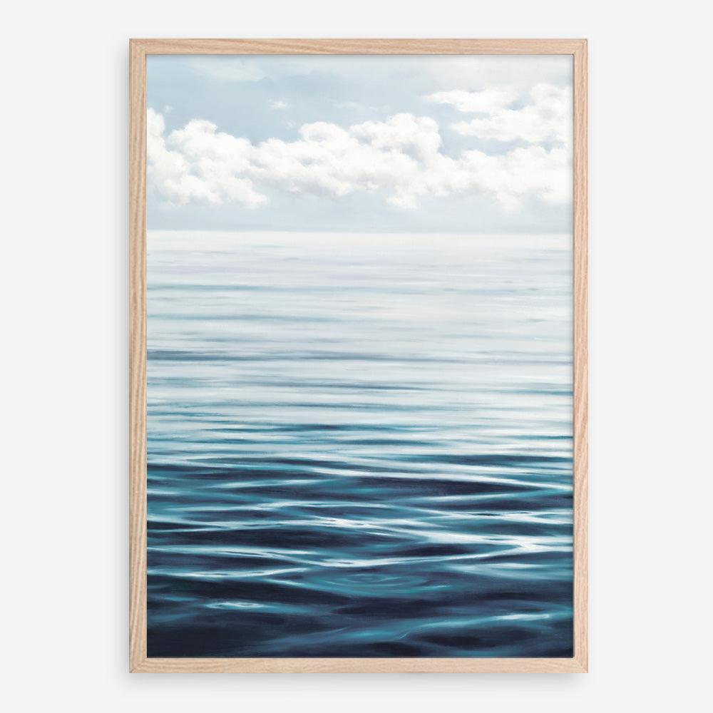 Shop Ocean Horizon Art Print a coastal themed painted wall art print from The Print Emporium wall artwork collection - Buy Australian made fine art painting style poster and framed prints for the home and your interior decor room, TPE-019-AP