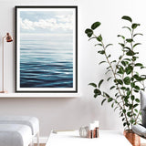 Shop Ocean Horizon Art Print a coastal themed painted wall art print from The Print Emporium wall artwork collection - Buy Australian made fine art painting style poster and framed prints for the home and your interior decor room, TPE-019-AP