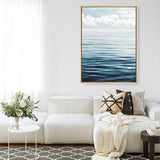 Shop Ocean Horizon Canvas Print a coastal themed painted framed canvas wall art print from The Print Emporium artwork collection - Buy Australian made fine art painting style stretched canvas prints for the home and your interior decor space, TPE-019-CA-35X46-NF