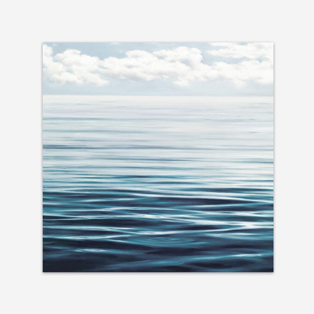 Shop Ocean Horizon (Square) Art Print a coastal themed painted wall art print from The Print Emporium wall artwork collection - Buy Australian made fine art painting style poster and framed prints for the home and your interior decor room, TPE-062-AP