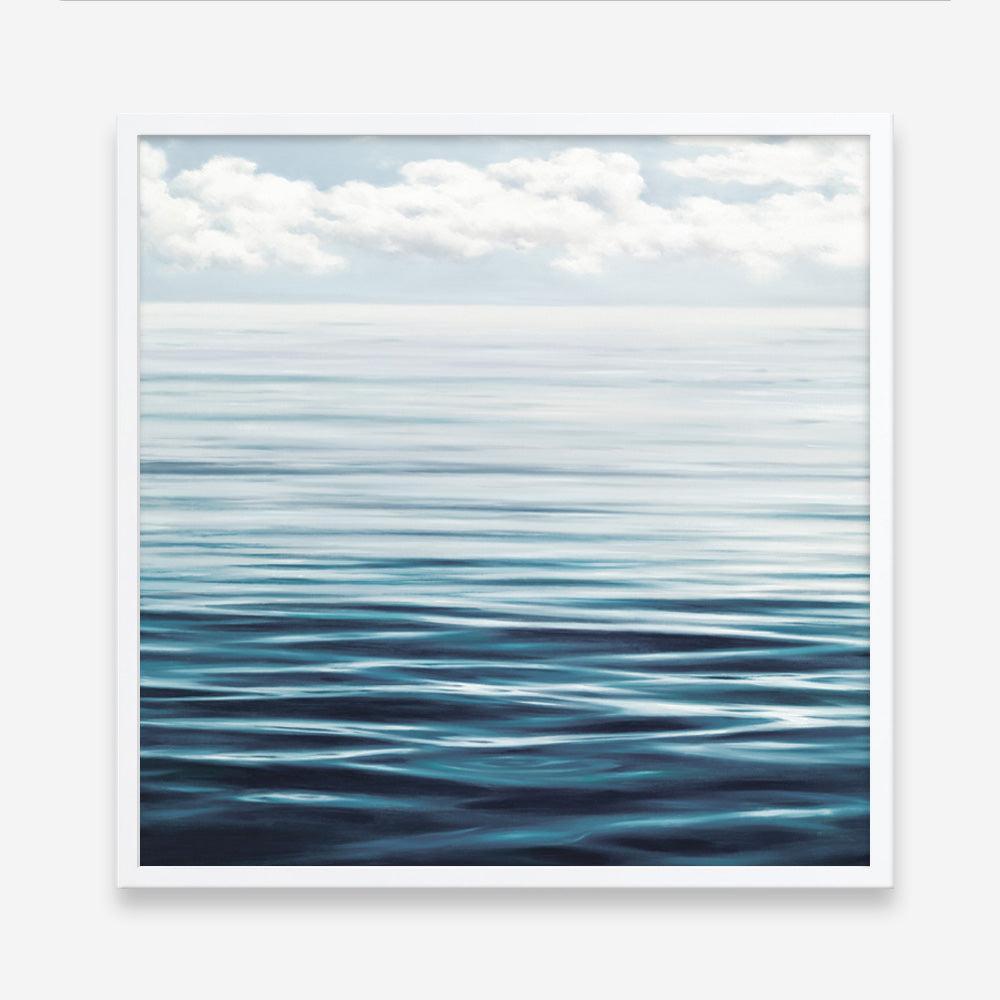 Shop Ocean Horizon (Square) Art Print a coastal themed painted wall art print from The Print Emporium wall artwork collection - Buy Australian made fine art painting style poster and framed prints for the home and your interior decor room, TPE-062-AP