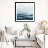 Shop Ocean Horizon (Square) Art Print a coastal themed painted wall art print from The Print Emporium wall artwork collection - Buy Australian made fine art painting style poster and framed prints for the home and your interior decor room, TPE-062-AP