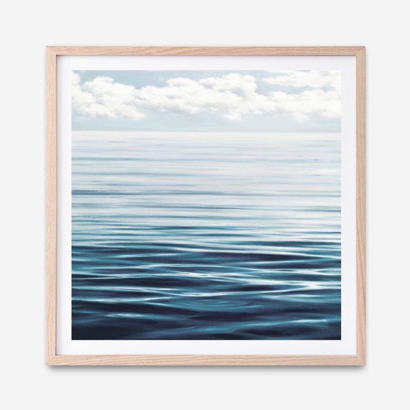 WATER MIST OCEAN Abstract Square Painting on Large Canvas Hand-painted  Modern Wall Art