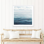 Shop Ocean Horizon (Square) Art Print a coastal themed painted wall art print from The Print Emporium wall artwork collection - Buy Australian made fine art painting style poster and framed prints for the home and your interior decor room, TPE-062-AP