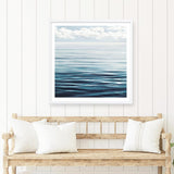 Shop Ocean Horizon (Square) Art Print a coastal themed painted wall art print from The Print Emporium wall artwork collection - Buy Australian made fine art painting style poster and framed prints for the home and your interior decor room, TPE-062-AP