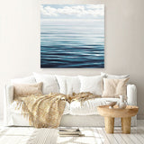 Shop Ocean Horizon (Square) Canvas Print a coastal themed painted framed canvas wall art print from The Print Emporium artwork collection - Buy Australian made fine art painting style stretched canvas prints for the home and your interior decor space, TPE-062-CA-40X40-NF