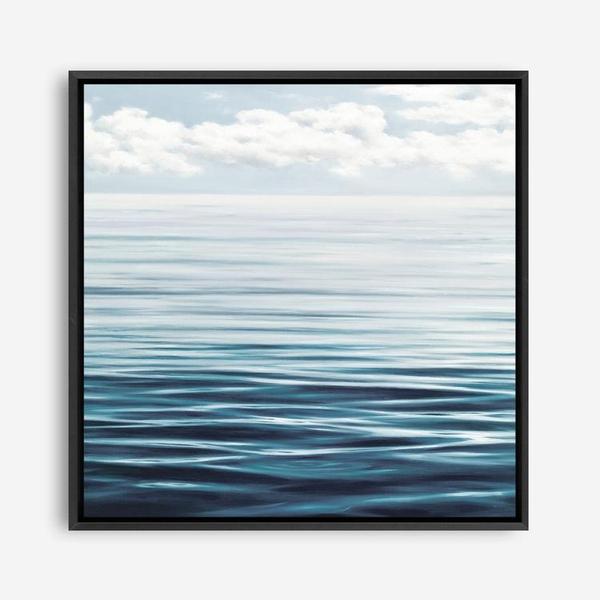 Shop Ocean Horizon (Square) Canvas Print a coastal themed painted framed canvas wall art print from The Print Emporium artwork collection - Buy Australian made fine art painting style stretched canvas prints for the home and your interior decor space, TPE-062-CA-40X40-NF
