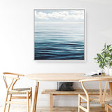 Shop Ocean Horizon (Square) Canvas Print a coastal themed painted framed canvas wall art print from The Print Emporium artwork collection - Buy Australian made fine art painting style stretched canvas prints for the home and your interior decor space, TPE-062-CA-40X40-NF
