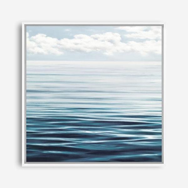 Shop Ocean Horizon (Square) Canvas Print a coastal themed painted framed canvas wall art print from The Print Emporium artwork collection - Buy Australian made fine art painting style stretched canvas prints for the home and your interior decor space, TPE-062-CA-40X40-NF