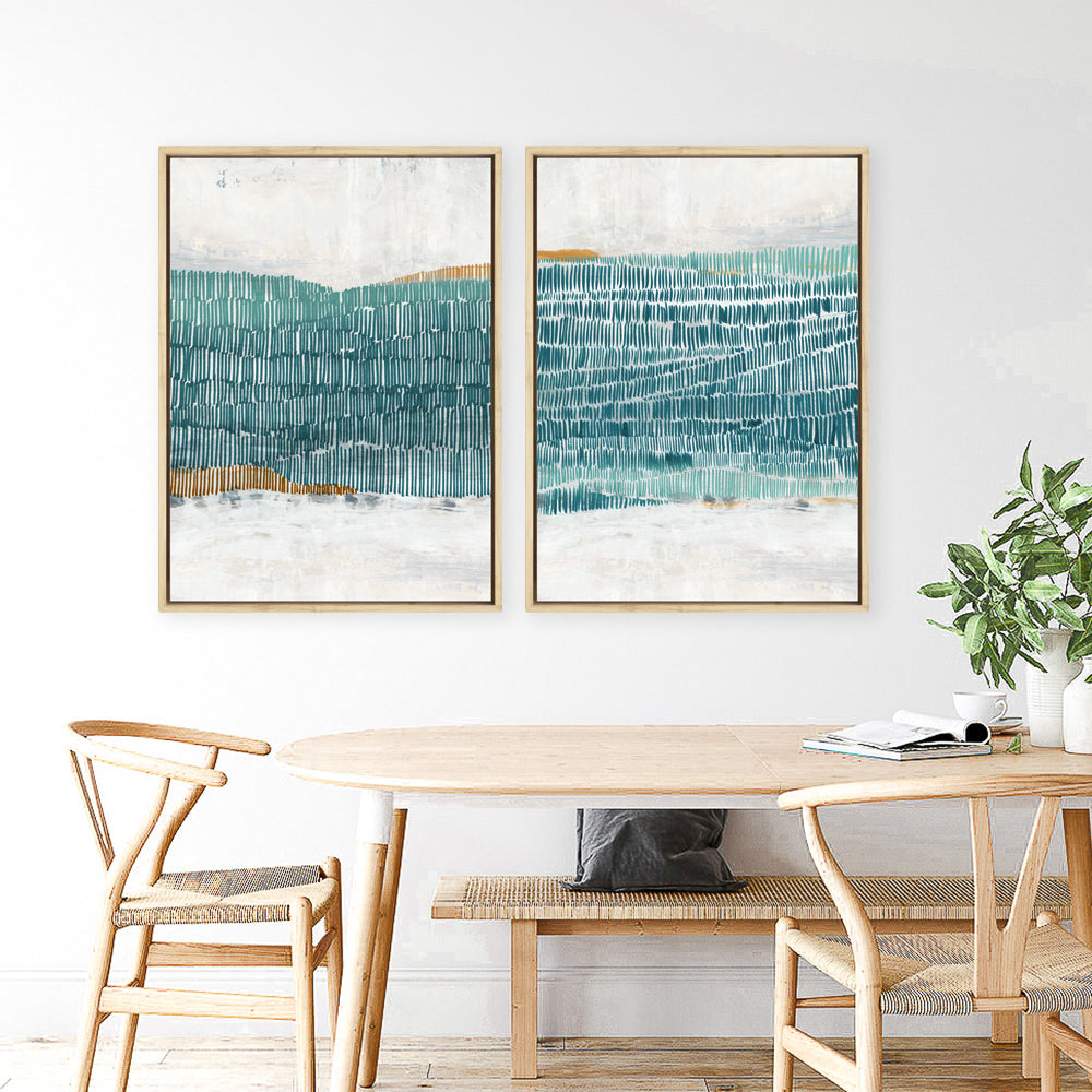 Shop Ocean Park II Canvas Print a painted abstract themed framed canvas wall art print from The Print Emporium artwork collection - Buy Australian made fine art painting style stretched canvas prints for the home and your interior decor space, TPE-PC-PI576-CA-35X46-NF