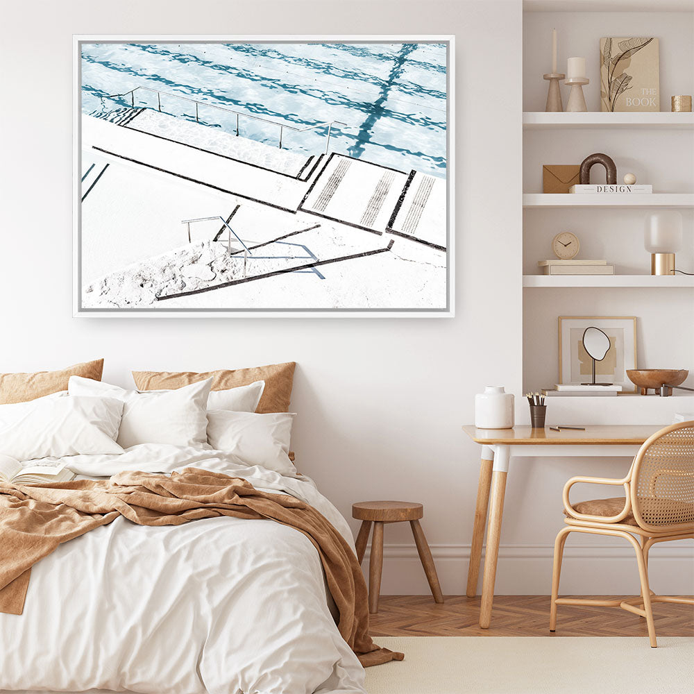 Shop Ocean Pool I Photo Canvas Print a coastal themed photography framed stretched canvas print from The Print Emporium wall artwork collection - Buy Australian made prints for the home and your interior decor space, TPE-547-CA-35X46-NF