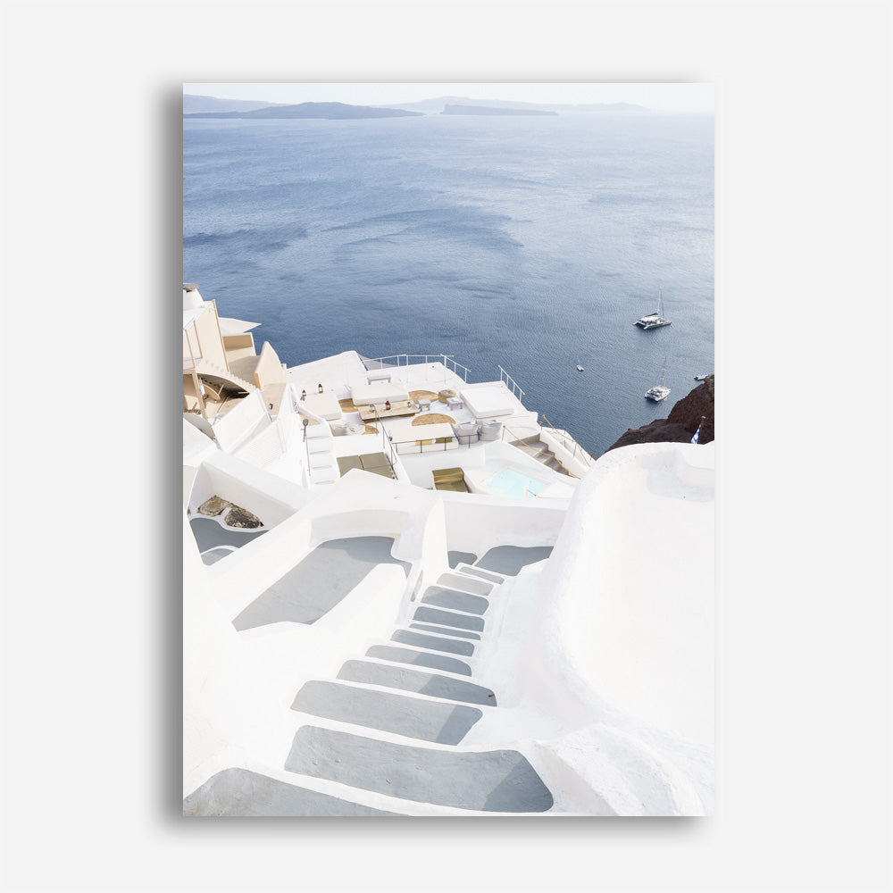 Shop Ocean Stairway Photo Canvas Print a coastal themed photography framed stretched canvas print from The Print Emporium wall artwork collection - Buy Australian made prints for the home and your interior decor space, TPE-1348-CA-35X46-NF
