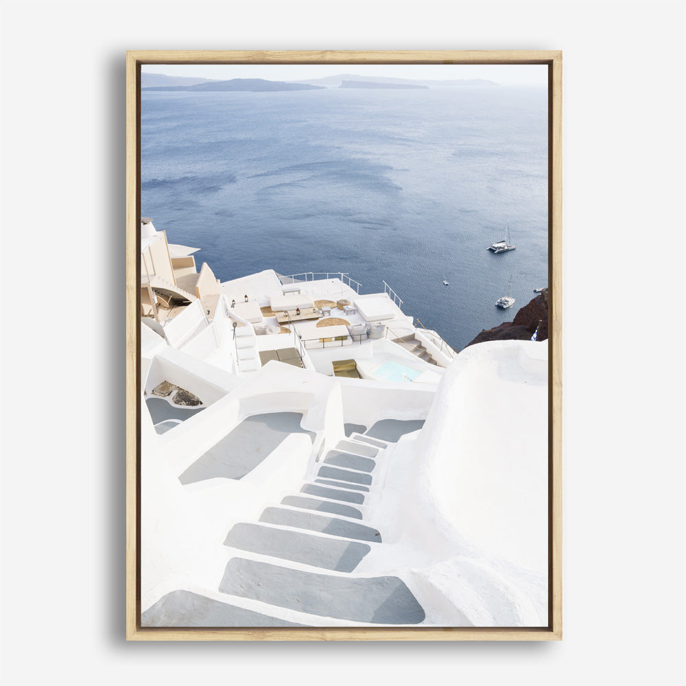 Shop Ocean Stairway Photo Canvas Print a coastal themed photography framed stretched canvas print from The Print Emporium wall artwork collection - Buy Australian made prints for the home and your interior decor space, TPE-1348-CA-35X46-NF