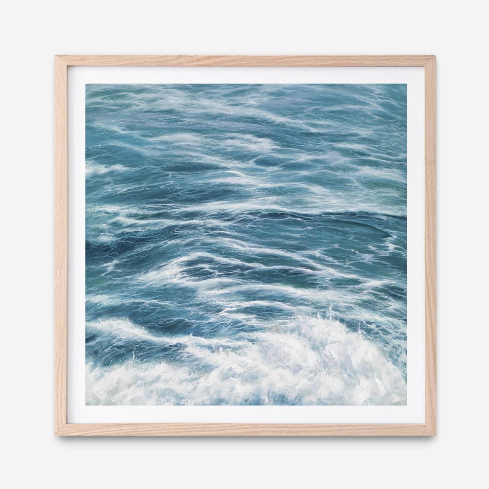 Shop Ocean Swell (Square) Art Print a coastal themed painted wall art print from The Print Emporium wall artwork collection - Buy Australian made fine art painting style poster and framed prints for the home and your interior decor room, TPE-049-AP