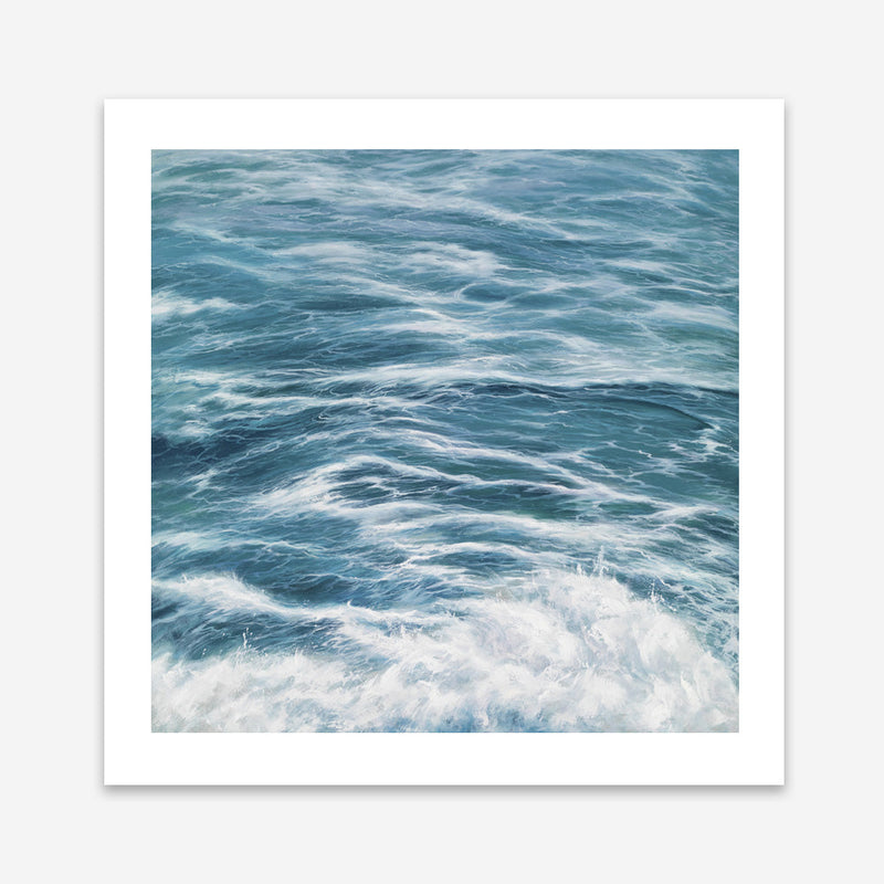 Shop Ocean Swell (Square) Art Print a coastal themed painted wall art print from The Print Emporium wall artwork collection - Buy Australian made fine art painting style poster and framed prints for the home and your interior decor room, TPE-049-AP