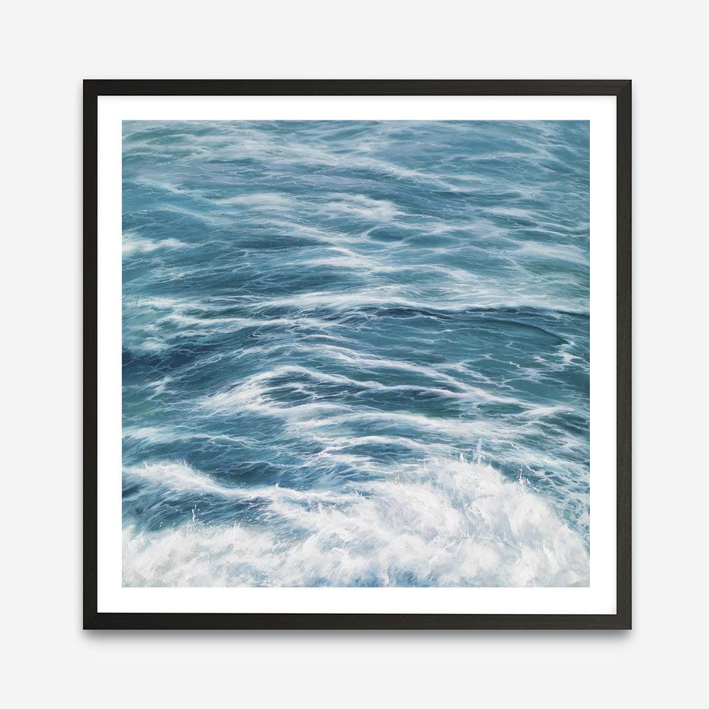 Shop Ocean Swell (Square) Art Print a coastal themed painted wall art print from The Print Emporium wall artwork collection - Buy Australian made fine art painting style poster and framed prints for the home and your interior decor room, TPE-049-AP