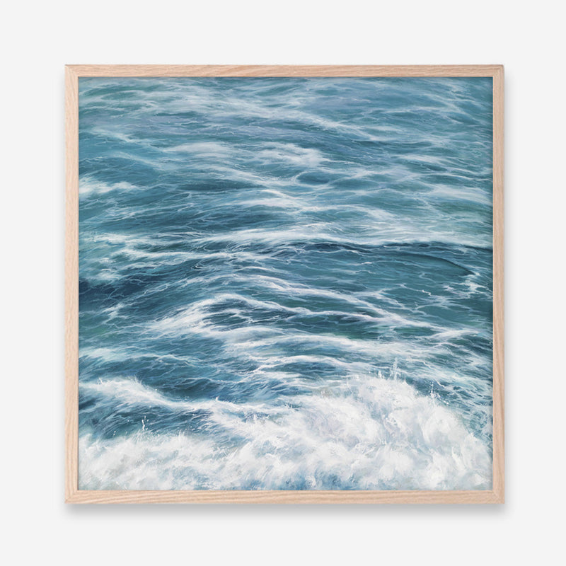 Shop Ocean Swell (Square) Art Print a coastal themed painted wall art print from The Print Emporium wall artwork collection - Buy Australian made fine art painting style poster and framed prints for the home and your interior decor room, TPE-049-AP