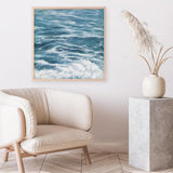 Shop Ocean Swell (Square) Art Print a coastal themed painted wall art print from The Print Emporium wall artwork collection - Buy Australian made fine art painting style poster and framed prints for the home and your interior decor room, TPE-049-AP