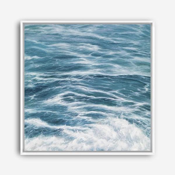 Shop Ocean Swell (Square) Canvas Print a coastal themed painted framed canvas wall art print from The Print Emporium artwork collection - Buy Australian made fine art painting style stretched canvas prints for the home and your interior decor space, TPE-049-CA-40X40-NF