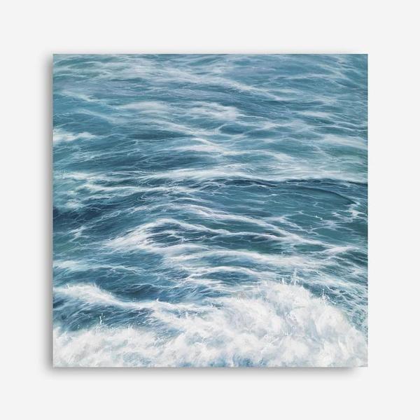Shop Ocean Swell (Square) Canvas Print a coastal themed painted framed canvas wall art print from The Print Emporium artwork collection - Buy Australian made fine art painting style stretched canvas prints for the home and your interior decor space, TPE-049-CA-40X40-NF