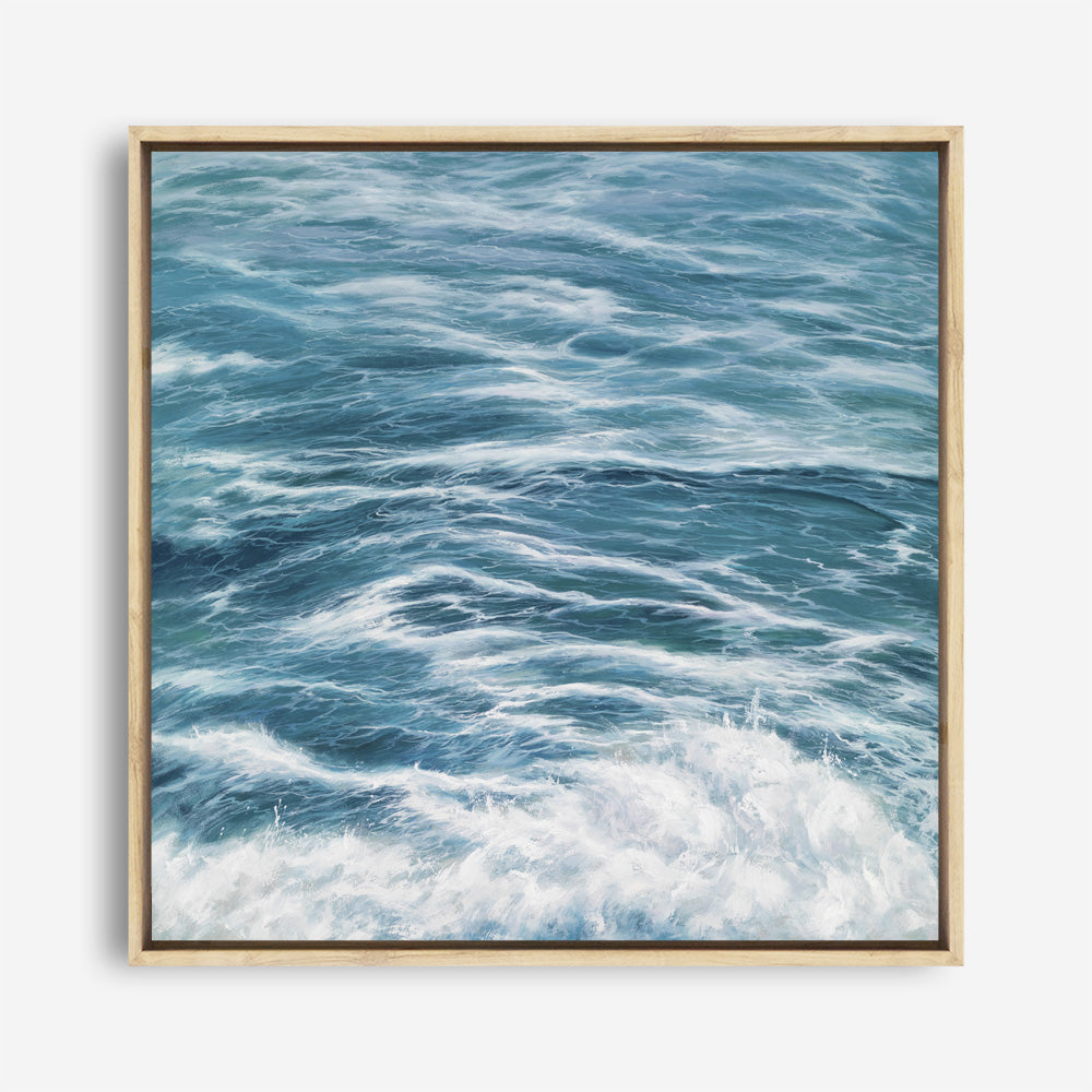 Shop Ocean Swell (Square) Canvas Print a coastal themed painted framed canvas wall art print from The Print Emporium artwork collection - Buy Australian made fine art painting style stretched canvas prints for the home and your interior decor space, TPE-049-CA-40X40-NF