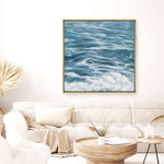 Shop Ocean Swell (Square) Canvas Print a coastal themed painted framed canvas wall art print from The Print Emporium artwork collection - Buy Australian made fine art painting style stretched canvas prints for the home and your interior decor space, TPE-049-CA-40X40-NF