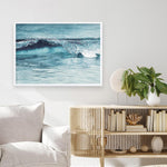 Shop Ocean Wave Art Print a coastal themed painted wall art print from The Print Emporium wall artwork collection - Buy Australian made fine art painting style poster and framed prints for the home and your interior decor room, TPE-033-AP