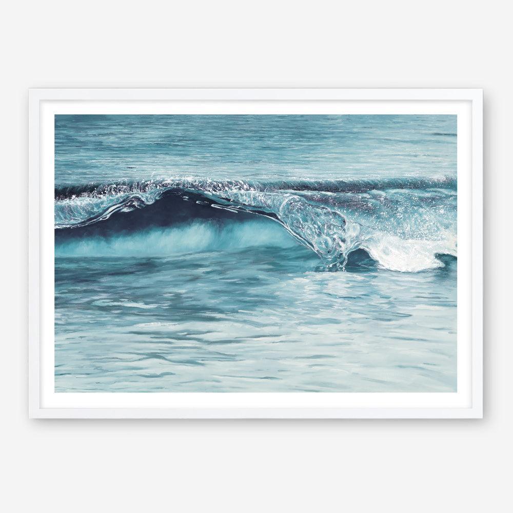 Shop Ocean Wave Art Print a coastal themed painted wall art print from The Print Emporium wall artwork collection - Buy Australian made fine art painting style poster and framed prints for the home and your interior decor room, TPE-033-AP