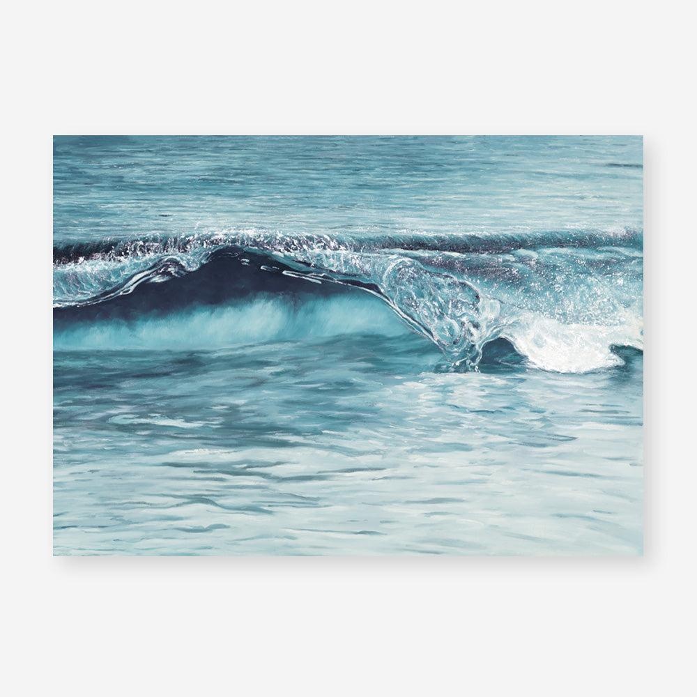 Shop Ocean Wave Art Print a coastal themed painted wall art print from The Print Emporium wall artwork collection - Buy Australian made fine art painting style poster and framed prints for the home and your interior decor room, TPE-033-AP