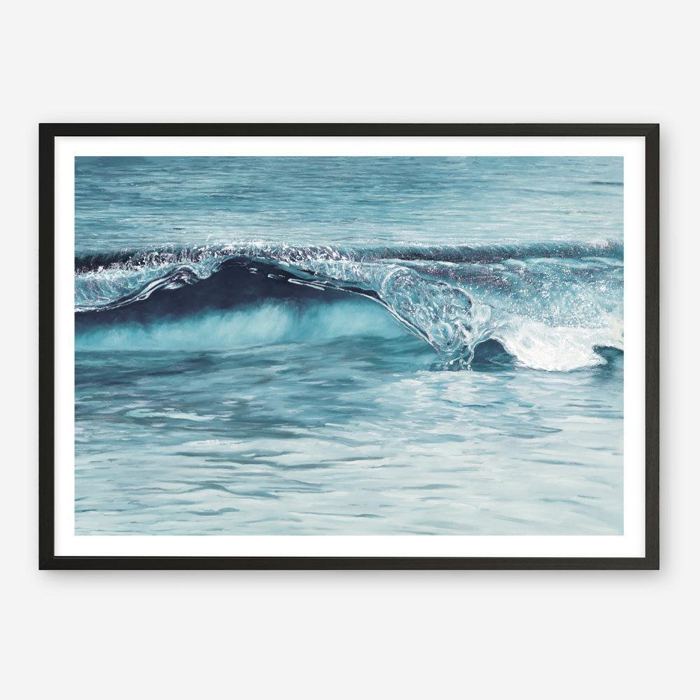Shop Ocean Wave Art Print a coastal themed painted wall art print from The Print Emporium wall artwork collection - Buy Australian made fine art painting style poster and framed prints for the home and your interior decor room, TPE-033-AP