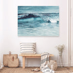 Shop Ocean Wave Canvas Print a coastal themed painted framed canvas wall art print from The Print Emporium artwork collection - Buy Australian made fine art painting style stretched canvas prints for the home and your interior decor space, TPE-033-CA-35X46-NF