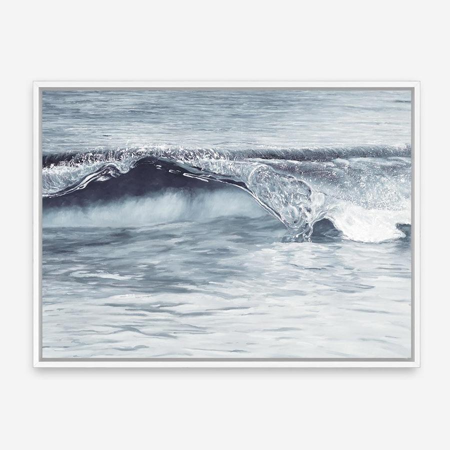 Shop Ocean Wave II Canvas Print a coastal themed painted framed canvas wall art print from The Print Emporium artwork collection - Buy Australian made fine art painting style stretched canvas prints for the home and your interior decor space, TPE-497-CA-35X46-NF