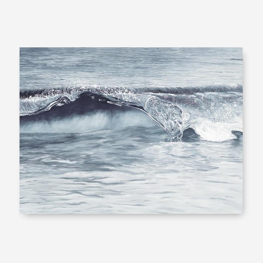 Shop Ocean Wave II Canvas Print a coastal themed painted framed canvas wall art print from The Print Emporium artwork collection - Buy Australian made fine art painting style stretched canvas prints for the home and your interior decor space, TPE-497-CA-35X46-NF