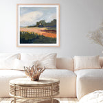 Shop Off Woodgate Road (Square) Art Print a painted abstract themed wall art print from The Print Emporium wall artwork collection - Buy Australian made fine art painting style poster and framed prints for the home and your interior decor room, TPE-WA-73716-AP