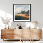Shop Off Woodgate Road (Square) Art Print a painted abstract themed wall art print from The Print Emporium wall artwork collection - Buy Australian made fine art painting style poster and framed prints for the home and your interior decor room, TPE-WA-73716-AP
