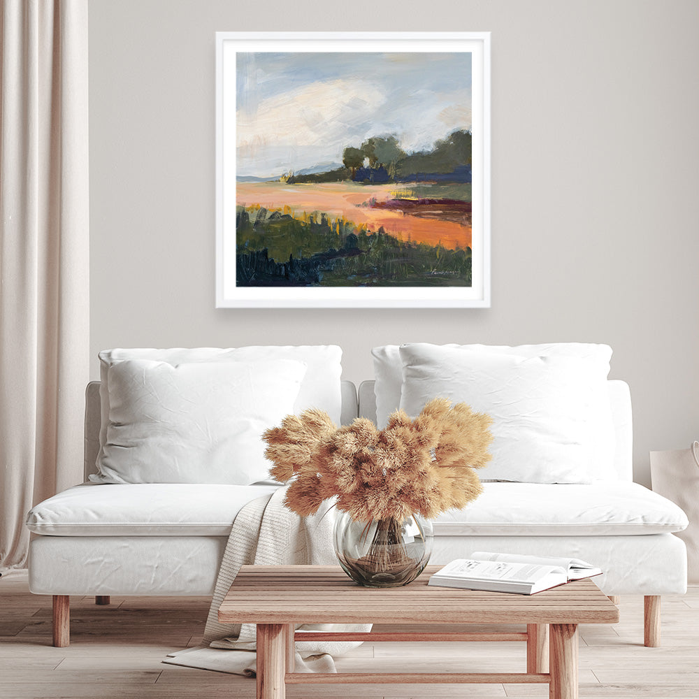 Shop Off Woodgate Road (Square) Art Print a painted abstract themed wall art print from The Print Emporium wall artwork collection - Buy Australian made fine art painting style poster and framed prints for the home and your interior decor room, TPE-WA-73716-AP