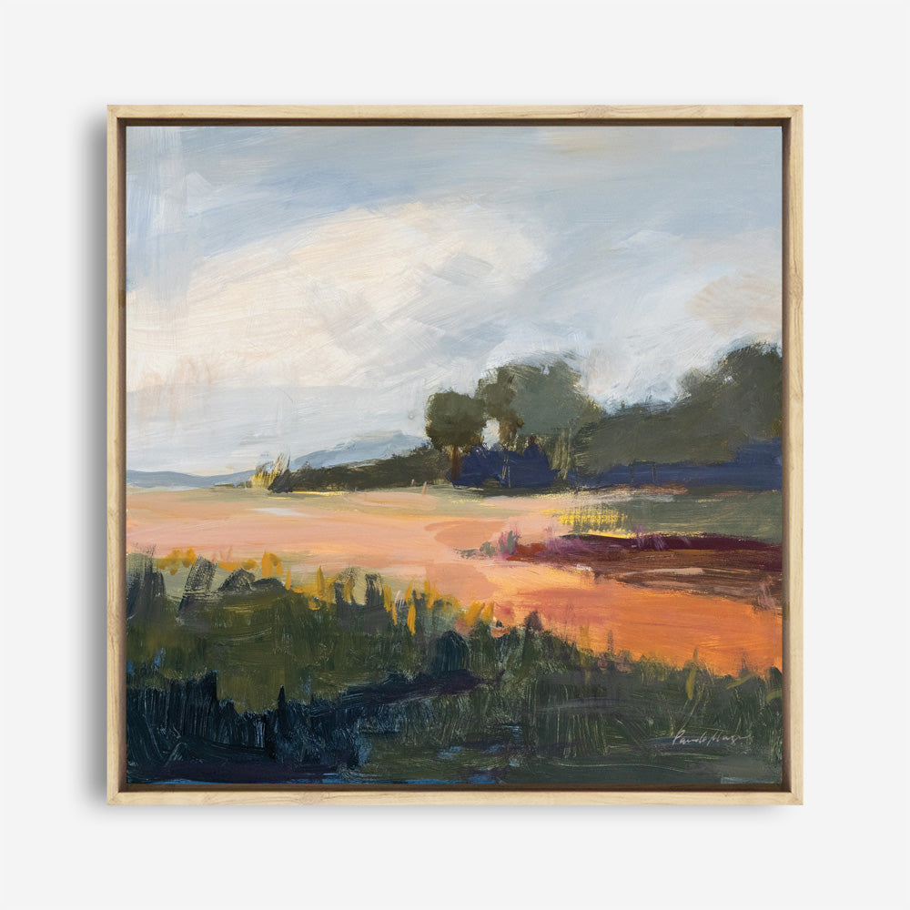 Shop Off Woodgate Road (Square) Canvas Print a painted style framed canvas wall art print from The Print Emporium artwork collection - Buy Australian made fine art painting style stretched canvas prints for the home and your interior decor space, TPE-WA-73716-CA-40X40-NF