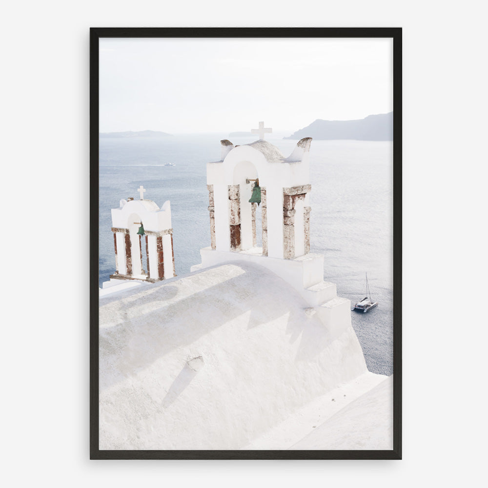 Shop Oia Bells I Photo Art Print a coastal themed photography wall art print from The Print Emporium wall artwork collection - Buy Australian made fine art poster and framed prints for the home and your interior decor, TPE-1330-AP