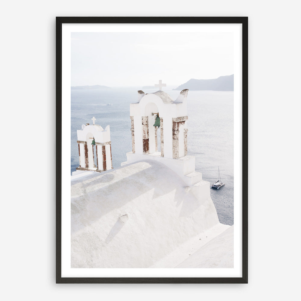 Shop Oia Bells I Photo Art Print a coastal themed photography wall art print from The Print Emporium wall artwork collection - Buy Australian made fine art poster and framed prints for the home and your interior decor, TPE-1330-AP