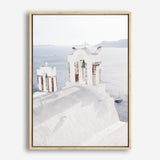Shop Oia Bells I Photo Canvas Print a coastal themed photography framed stretched canvas print from The Print Emporium wall artwork collection - Buy Australian made prints for the home and your interior decor space, TPE-1330-CA-35X46-NF