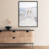 Shop Oia Bells I Photo Canvas Print a coastal themed photography framed stretched canvas print from The Print Emporium wall artwork collection - Buy Australian made prints for the home and your interior decor space, TPE-1330-CA-35X46-NF