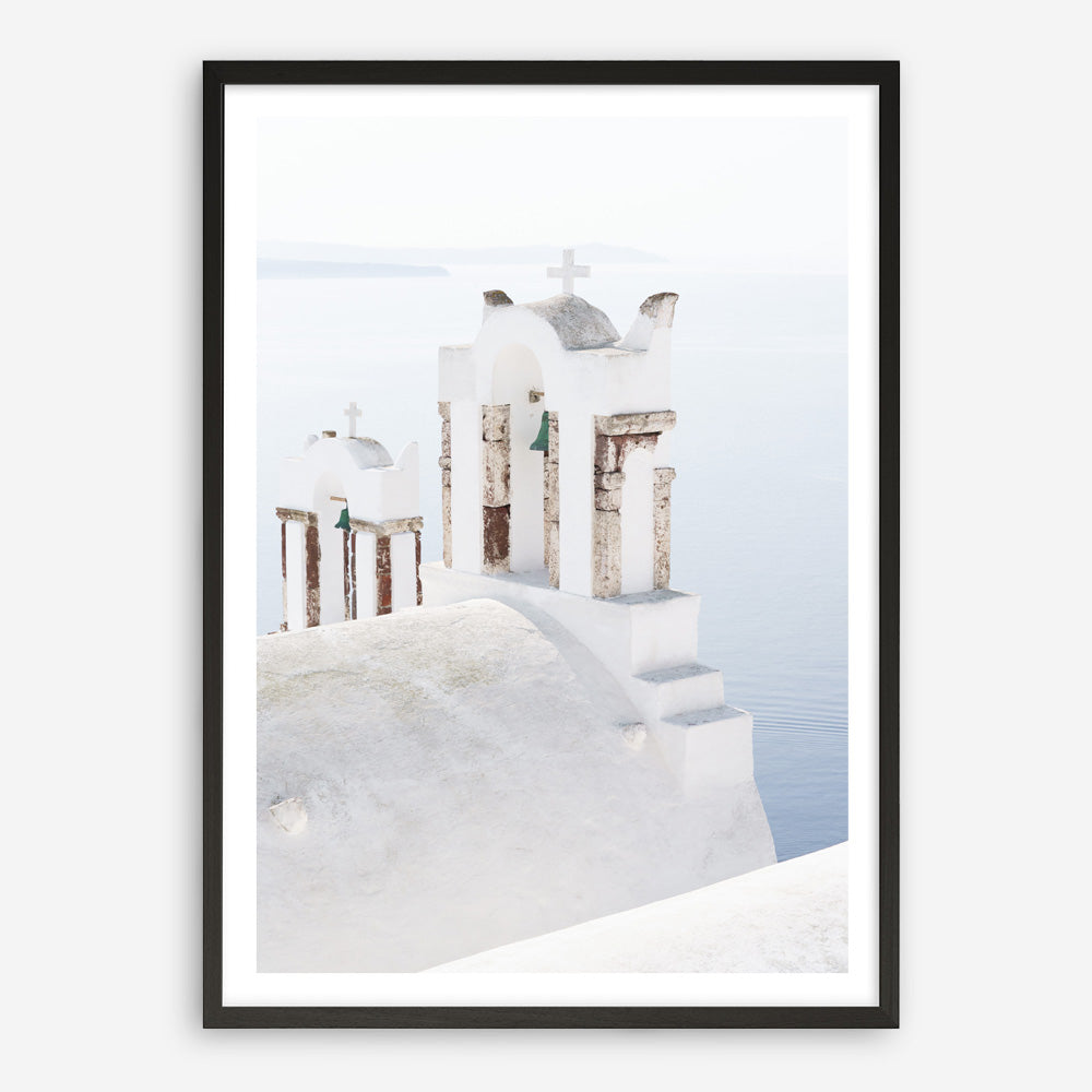 Shop Oia Bells II Photo Art Print a coastal themed photography wall art print from The Print Emporium wall artwork collection - Buy Australian made fine art poster and framed prints for the home and your interior decor, TPE-1343-AP