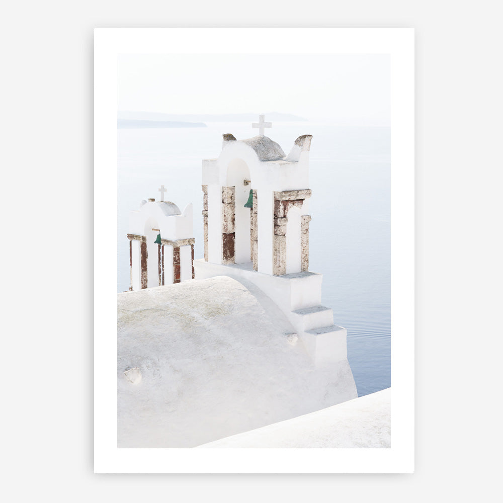 Shop Oia Bells II Photo Art Print a coastal themed photography wall art print from The Print Emporium wall artwork collection - Buy Australian made fine art poster and framed prints for the home and your interior decor, TPE-1343-AP
