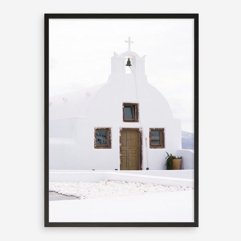 Shop Oia Church I Photo Art Print a coastal themed photography wall art print from The Print Emporium wall artwork collection - Buy Australian made fine art poster and framed prints for the home and your interior decor, TPE-1327-AP