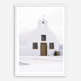 Shop Oia Church I Photo Art Print a coastal themed photography wall art print from The Print Emporium wall artwork collection - Buy Australian made fine art poster and framed prints for the home and your interior decor, TPE-1327-AP