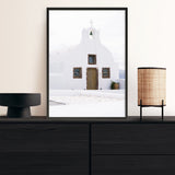 Shop Oia Church I Photo Art Print a coastal themed photography wall art print from The Print Emporium wall artwork collection - Buy Australian made fine art poster and framed prints for the home and your interior decor, TPE-1327-AP